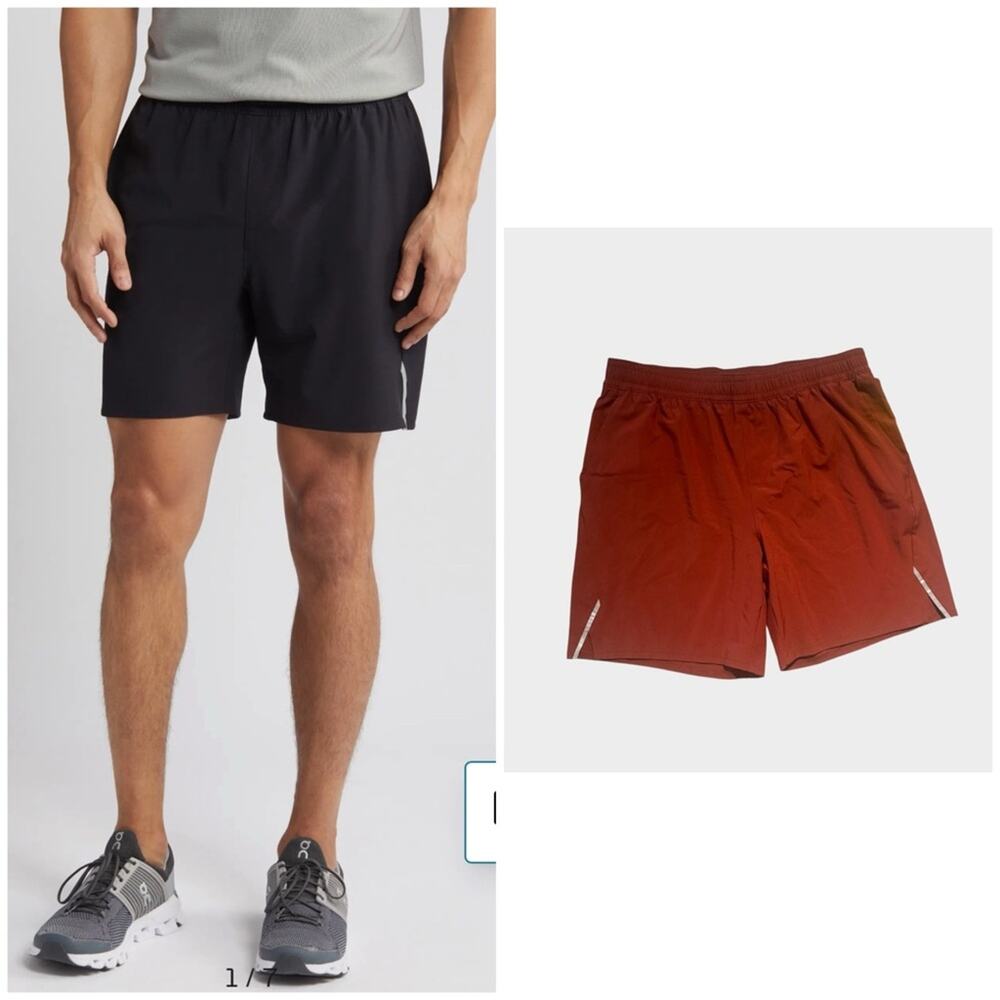 NEW Zella Men's Performance Run Shorts, Rust Color, Medium